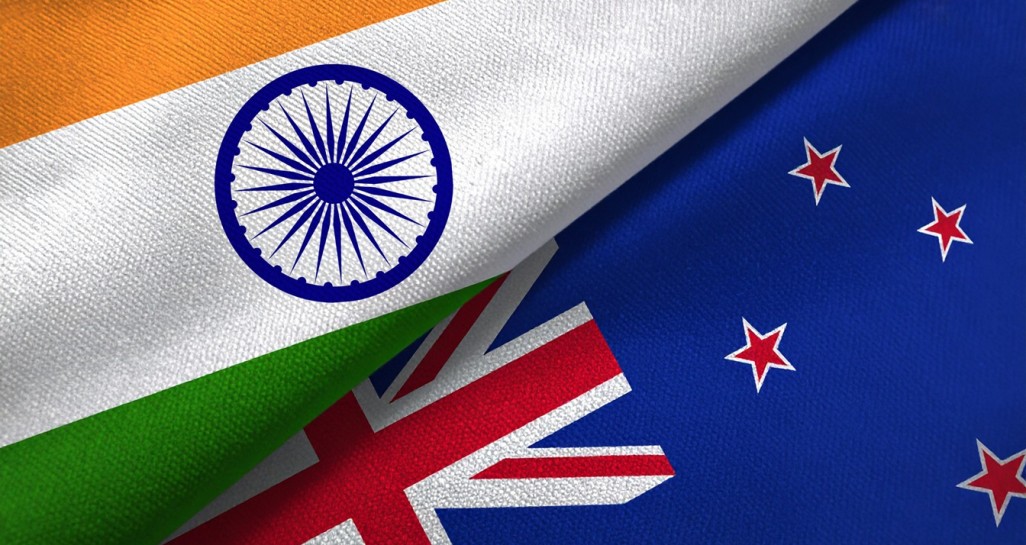 Indian and NZ flag small