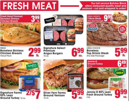 US supermarket flyer